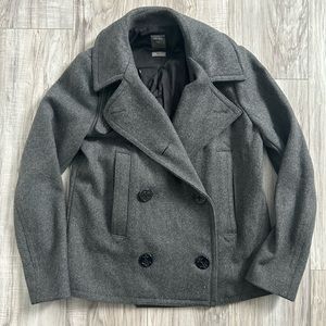 GAP gray sturdy whool coat S